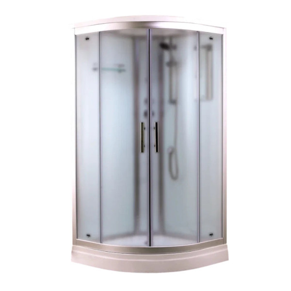 Душевая кабина Timo Standart Silver Fabric T-6601SF, 100x100x220. Фото 3