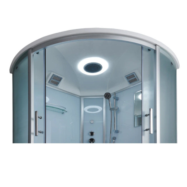 Душевая кабина Timo Standart Silver Fabric T-6601SF, 100x100x220. Фото 4