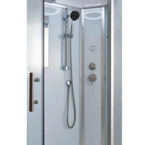 Душевая кабина Timo Standart Silver Fabric T-6601SF, 100x100x220. Фото 5