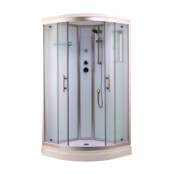 Душевая кабина Timo Standart Silver Fabric T-6609SF, 90x90x220. Фото 1