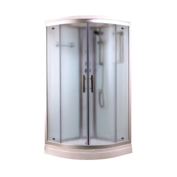 Душевая кабина Timo Standart Silver Fabric T-6609SF, 90x90x220. Фото 3