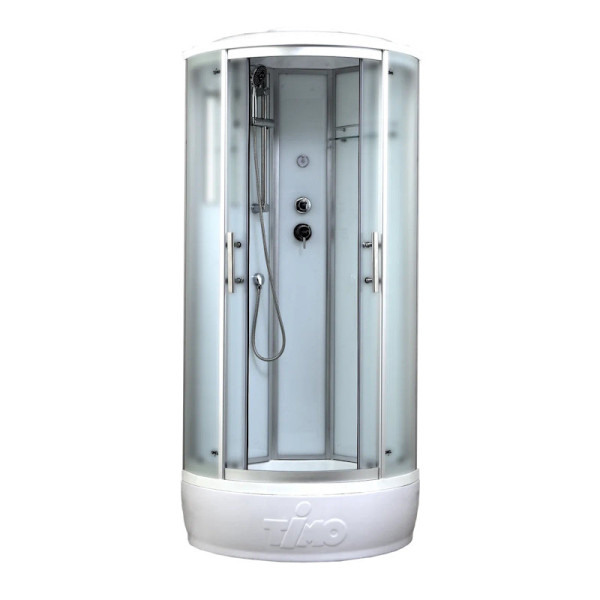 Душевая кабина Timo Standart Silver Fabric T-6680SF, 80x80x220. Фото 1