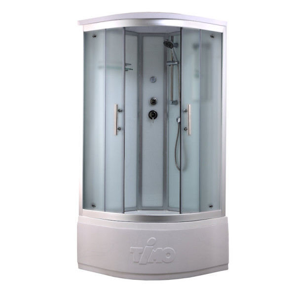 Душевая кабина Timo Standart Silver Fabric T-6690SF, 90x90x220. Фото 1