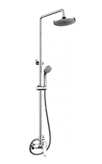 Душевая колонна Bravat OPAL C со смесителем для душа, хром (F9125183CP-A1-RUS). Фото 1