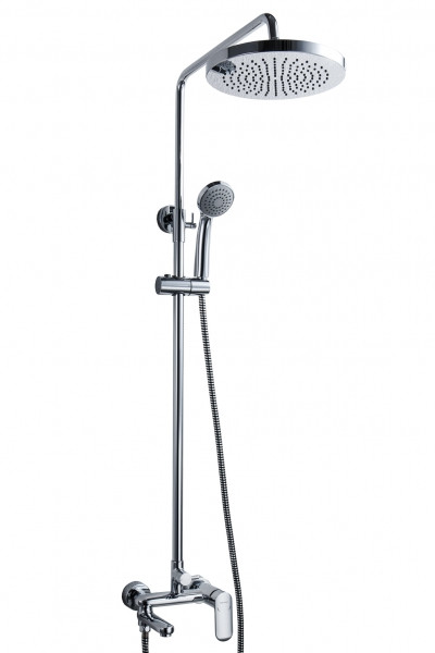 Душевая колонна Bravat OPAL со смесителем для ванны, поворотный излив, хром (F6125183CP-A3-RUS). Фото 1