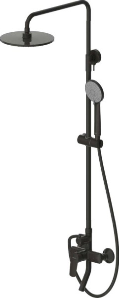 Душевая колонна Bravat Rhein матовый черный (F6429564BW-A-ENG). Фото 1