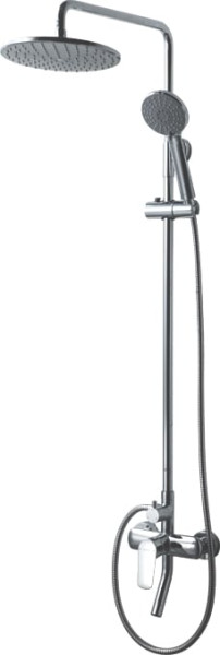 Душевая колонна Bravat RHEIN со смесителем для ванны, поворотный излив, хром (F6429564CP-A-ENG). Фото 1