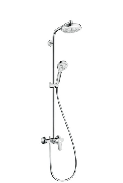 Душевая колонна Hansgrohe Crometta 160 1 jet с однорычажным смесителем (27266400). Фото 1