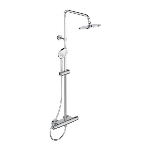 Душевая колонна Ideal Standard Ceratherm T50, в комплекте с термостатическим смесителем для душа, с полочкой (A7230AA). Фото 1