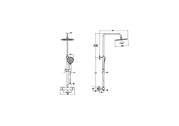 Душевая колонна Vitra Aquaheat A47201EXP Хром. Фото 3