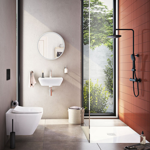 Душевая колонна Vitra Aquaheat A4720536EXP Черный матовый. Фото 2