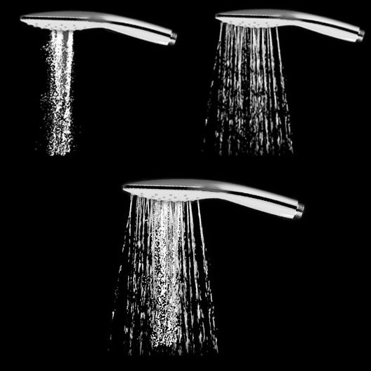 Душевая лейка Air 3 функции диаметр 120 мм 958.00 хром. Фото 4