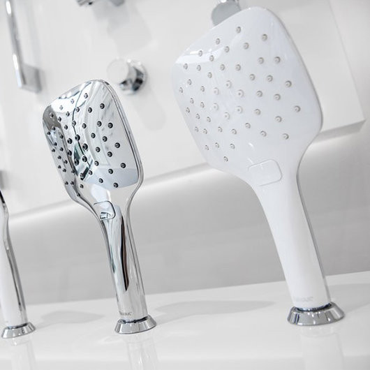 Душевая лейка Air 3 функции диаметр 120 мм 958.10 белая. Фото 3