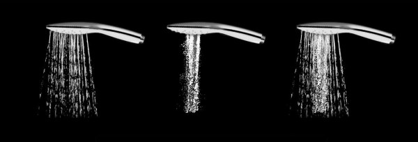 Душевая лейка Air 3 функции диаметр 120 мм 958.20 черная. Фото 7