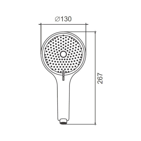 Душевая лейка BELZ BS01, хром. Фото 2