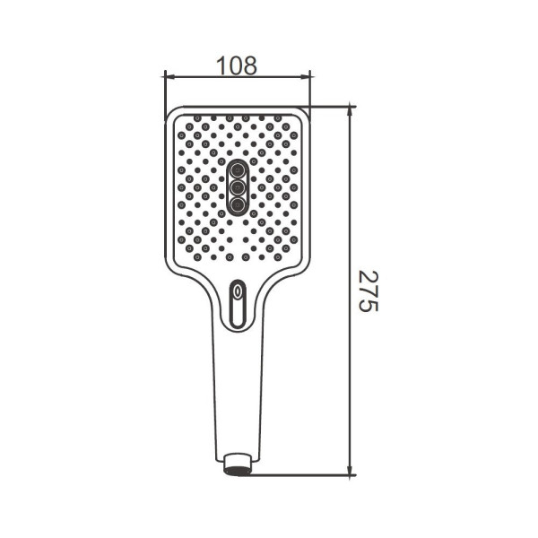 Душевая лейка BELZ BS02, хром. Фото 2