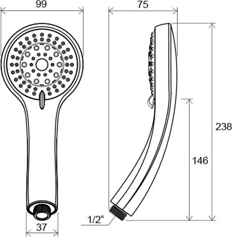 Душевая лейка многофункциональная 952.00. Фото 4