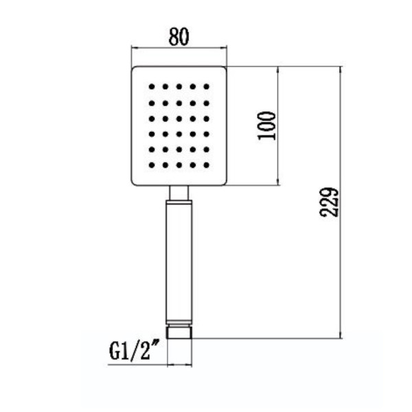 Душевая лейка Savol S-FSP01L, сатин. Фото 2