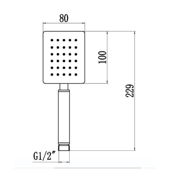 Душевая лейка Savol S-FSP04L, сатин. Фото 2