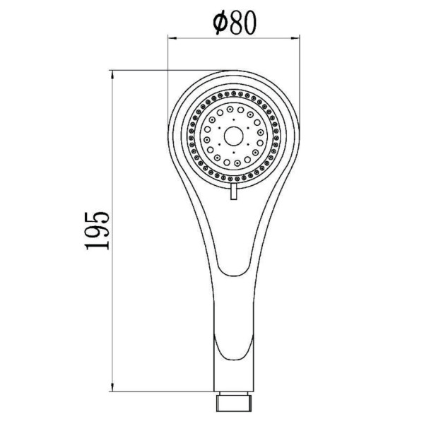 Душевая лейка Savol S-OP1064, хром. Фото 2