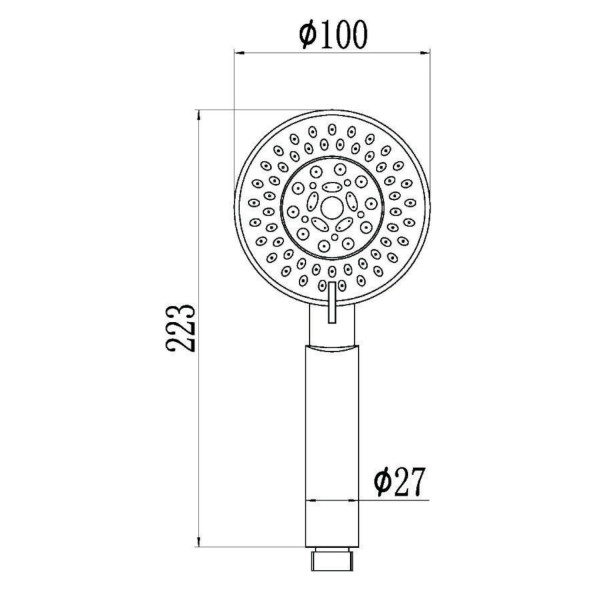 Душевая лейка Savol S-OPA003, хром. Фото 2
