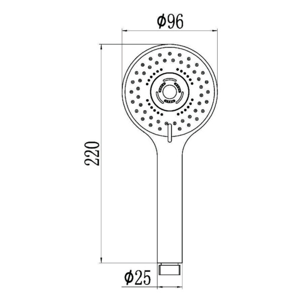 Душевая лейка Savol S-OPA004. хром. Фото 2
