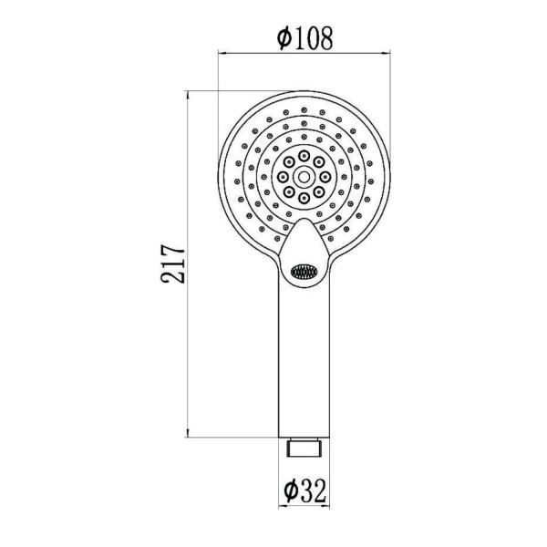 Душевая лейка Savol S-OPA005, хром. Фото 2