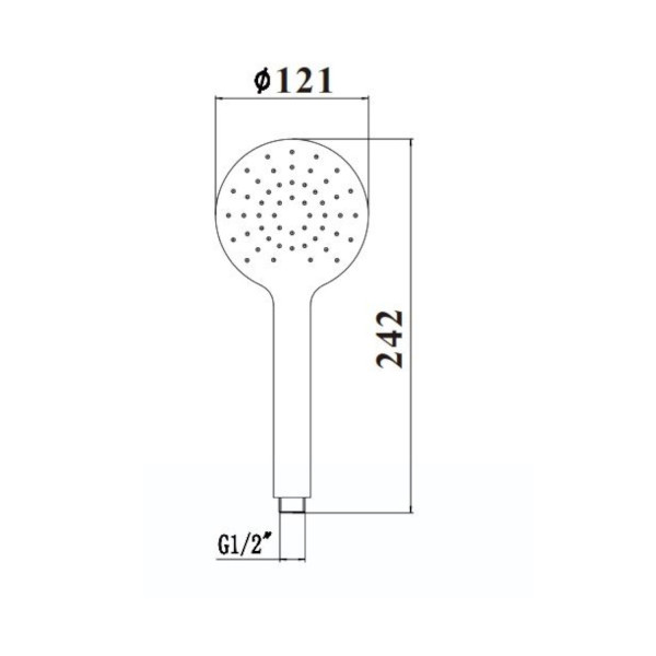 Душевая лейка Savol S-YSP02H, черный. Фото 2