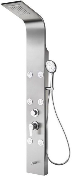 Душевая панель Galaxy Matt с гидромассажем и изливом. Фото 1