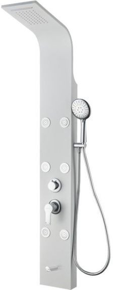 Душевая панель Galaxy White с гидромассажем и изливом. Фото 1