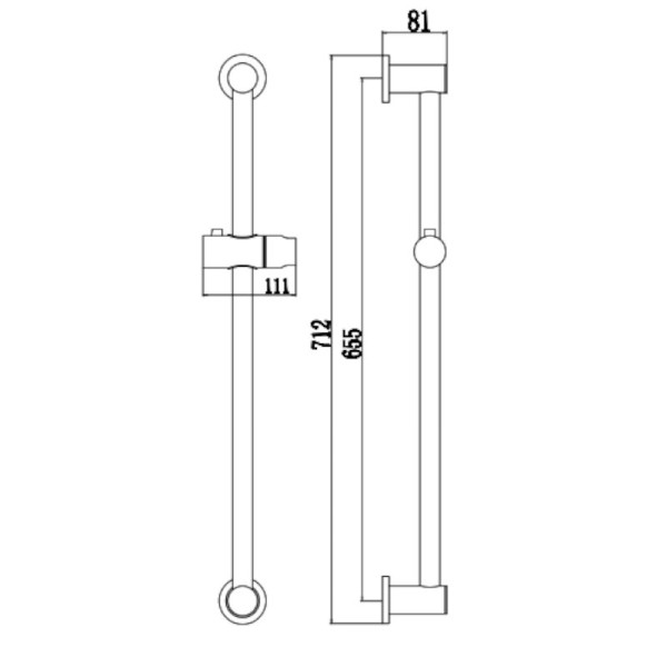 Душевая штанга Fmark FS90166, хром. Фото 2