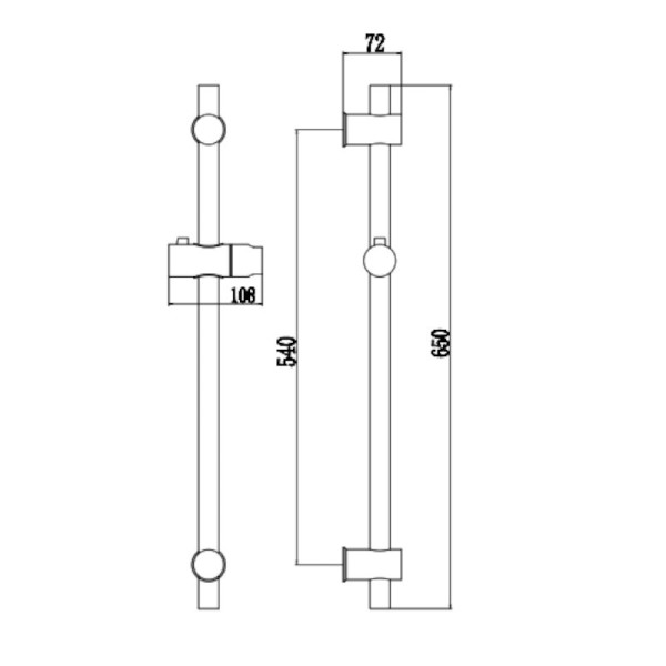 Душевая штанга Fmark FS90266H, черный. Фото 2