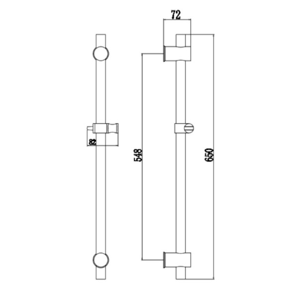 Душевая штанга Fmark FS90366L, сатин. Фото 2