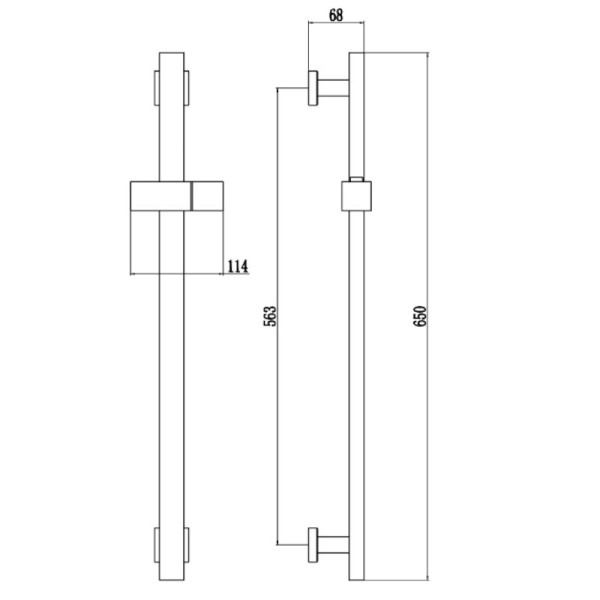 Душевая штанга Fmark FS90466L, сатин. Фото 2