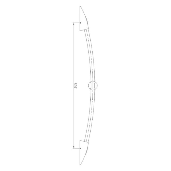 Душевая штанга Haiba HB8004, хром. Фото 2