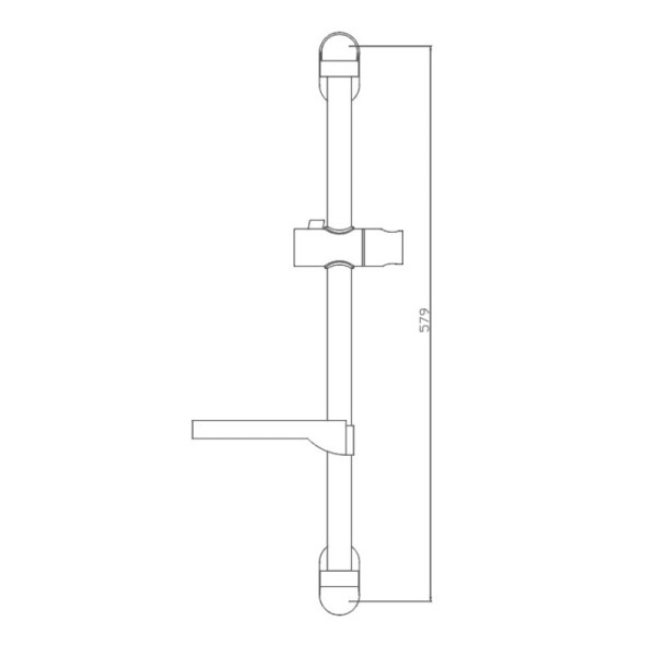 Душевая штанга Haiba HB8007, хром. Фото 2
