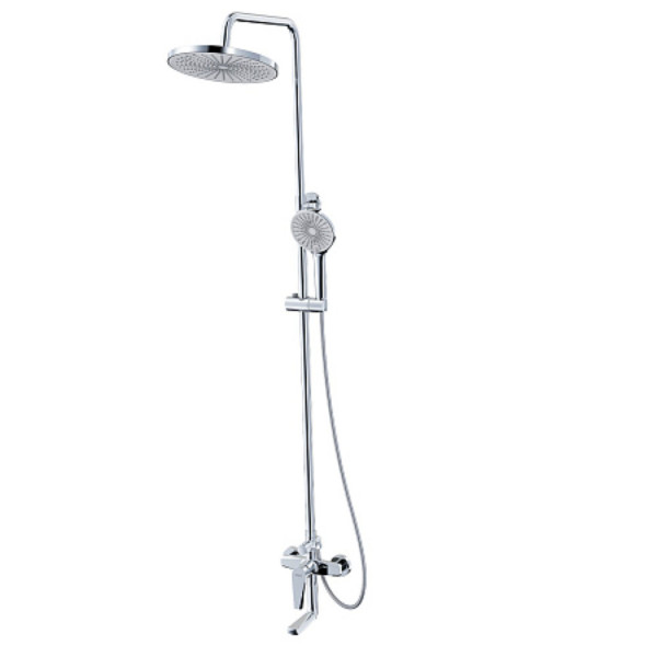 Душевая система AWP Tair S3062C с тропическим душем и повротным изливом, хром. Фото 1