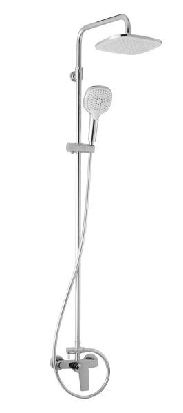 Душевая система AZARIO TREYA со смесителем для душа, хром (AZ-15780121). Фото 1