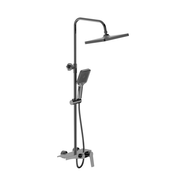 Душевая система BELZ B24572-3, оружейная сталь. Фото 1