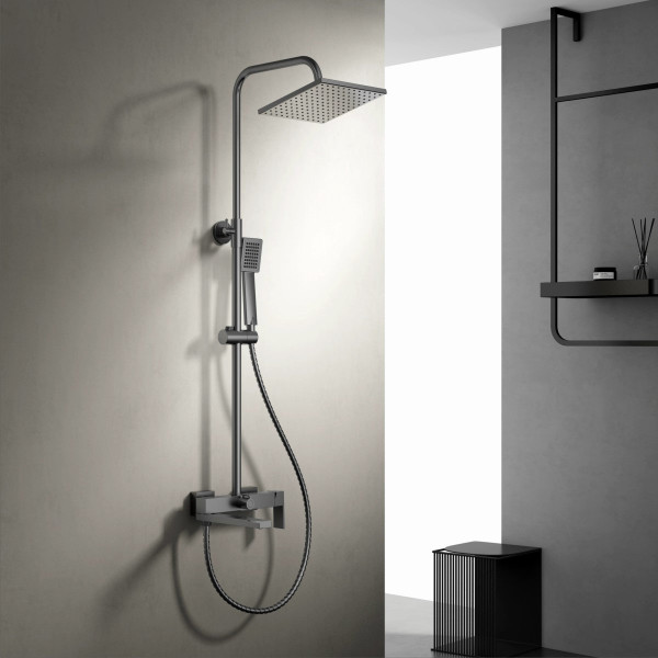 Душевая система BELZ B24613-3, вороненая сталь. Фото 3