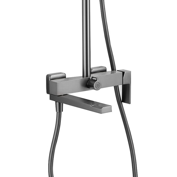 Душевая система BELZ B24613-3, вороненая сталь. Фото 4