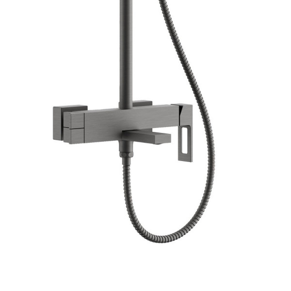 Душевая система BELZ B24658-3, оружейная сталь. Фото 3