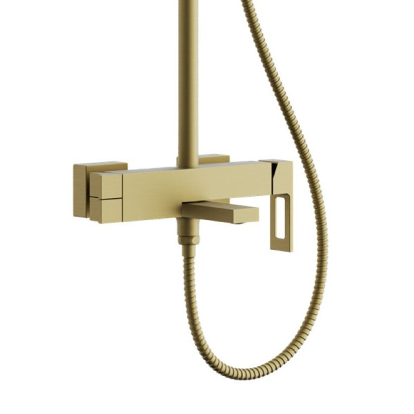 Душевая система BELZ B24658-5, брашированное золото. Фото 3