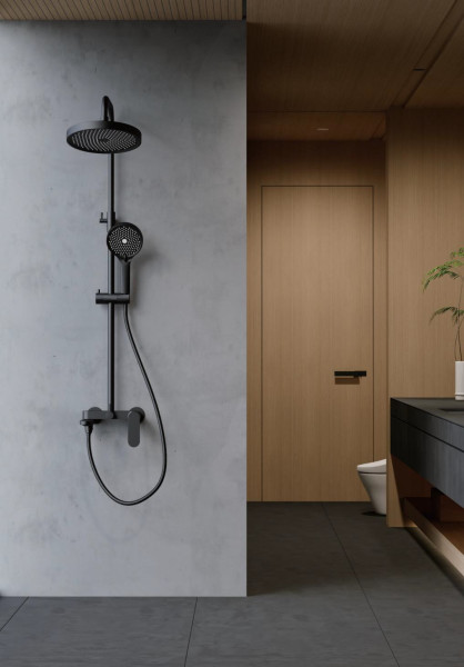 Душевая система BELZ B24713-7, черный. Фото 3