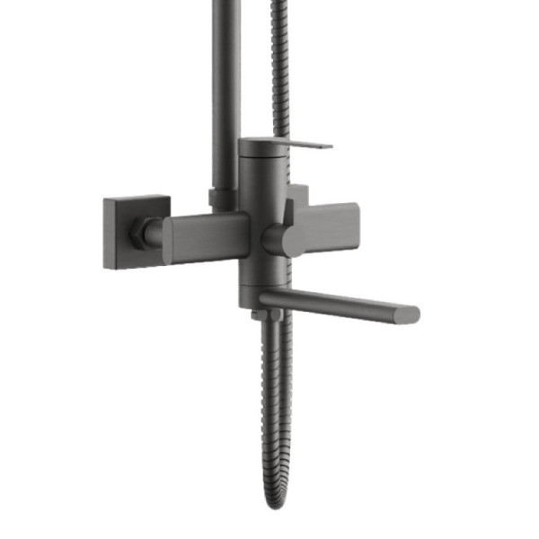 Душевая система BELZ B24813-3, оружейная сталь. Фото 3