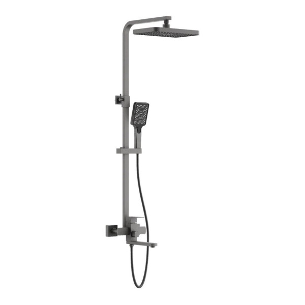 Душевая система BELZ B24817-3, оружейная сталь. Фото 1
