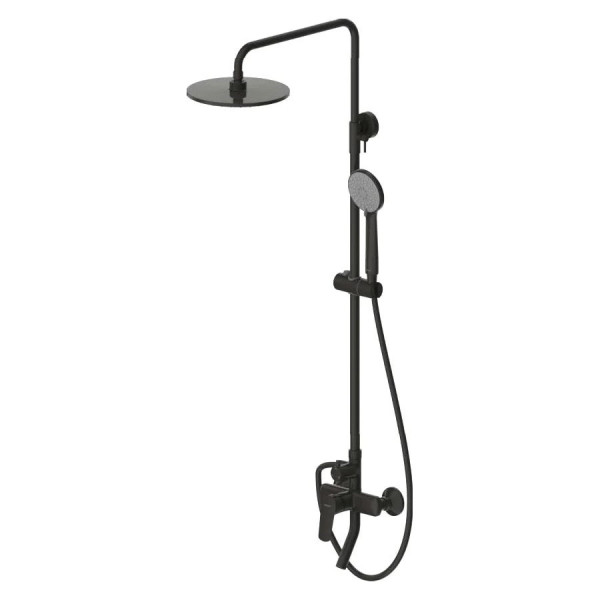 Душевая система Bravat Rhein F6429564BW-A-ENG, черный. Фото 1