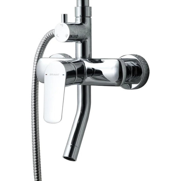 Душевая система Bravat Rhein F6429564CP-A-ENG, хром. Фото 3