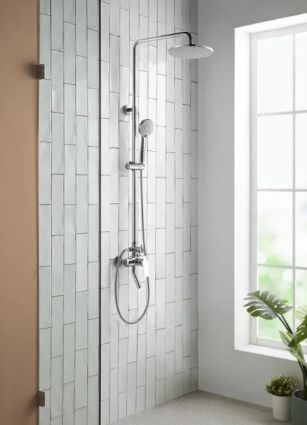 Душевая система Bravat Rhein F6429564CP-A-ENG, хром. Фото 7