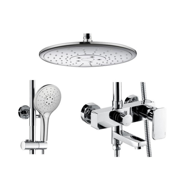 Душевая система Bravat RIFFLE F6336370CP-A-RUS, хром. Фото 3